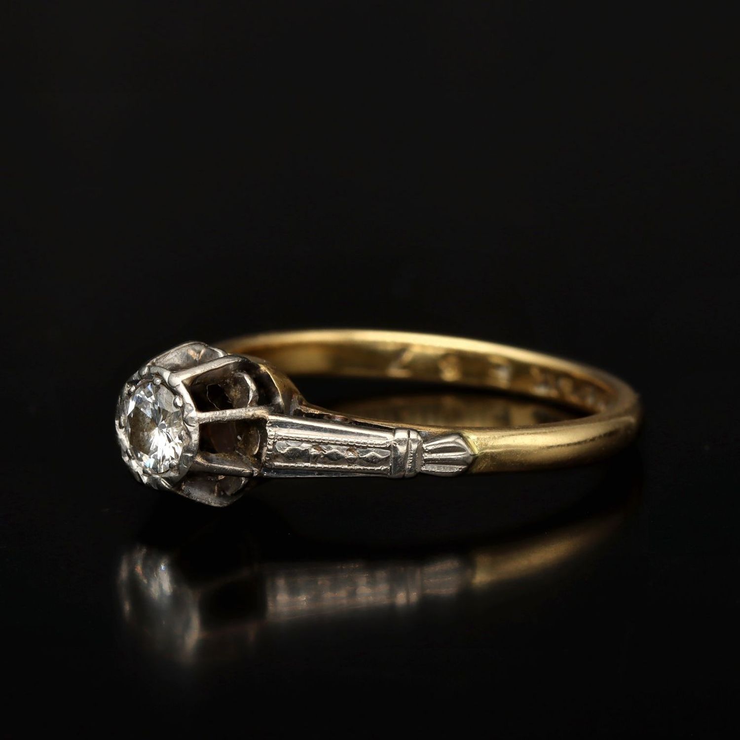 Vintage wedding hot sale rings 1920