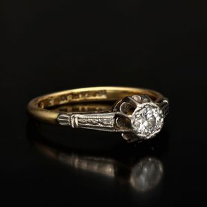 1920s 18ct Gold Diamond Engagement Ring