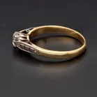 Vintage 18ct Yellow Gold Diamond Solitaire Ring