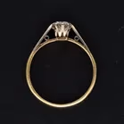 Vintage 18ct Yellow Gold Diamond Solitaire Ring