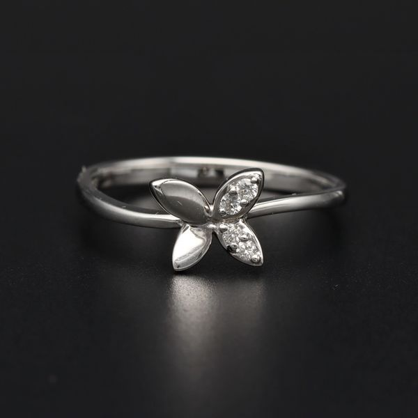 18ct Gold Diamond Butterfly Ring. C.W.Sellors