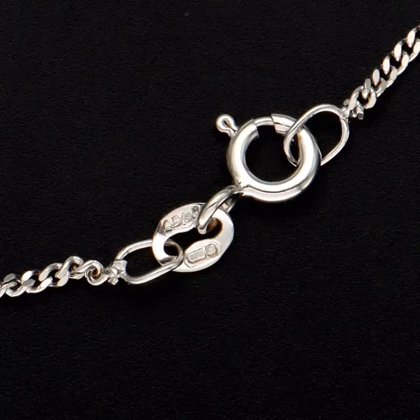 18ct White Gold Tanzanite & Diamond Necklace