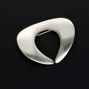 Modernist Georg Jensen Silver Brooch