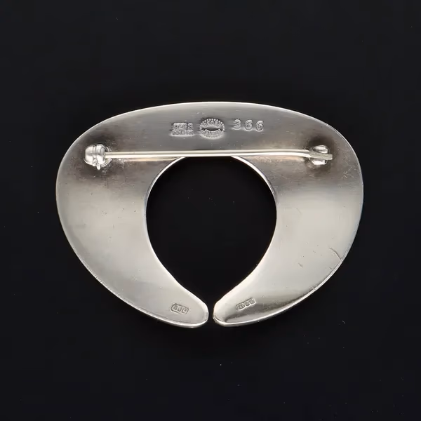 Modernist Georg Jensen Silver Brooch