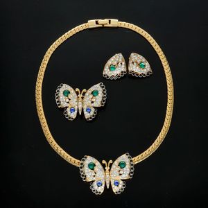 Rare Vintage Butterfly Jewellery Set