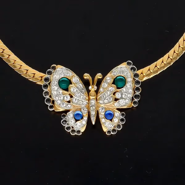 Rare Vintage Butterfly Jewellery Set