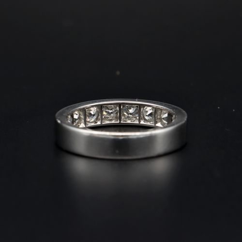 Platinum 1.1ct Diamond Half Eternity Ring image-5