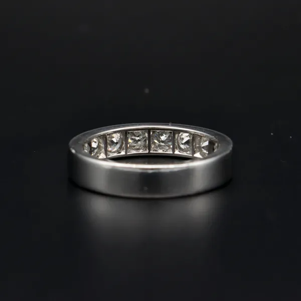 Platinum 1.1ct Diamond Half Eternity Ring