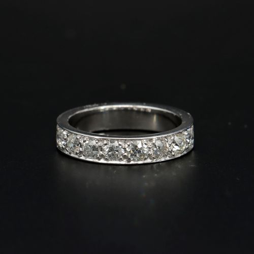 Platinum 1.1ct Diamond Half Eternity Ring image-3