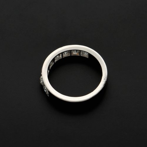 Platinum 1.1ct Diamond Half Eternity Ring image-6