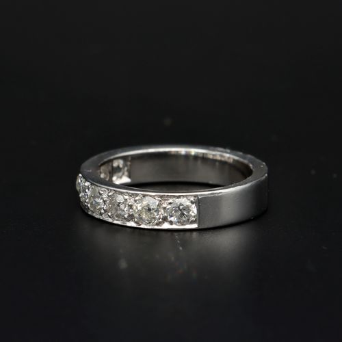 Platinum 1.1ct Diamond Half Eternity Ring image-4