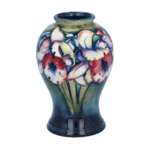 20th Century Moorcroft Orchid Vase