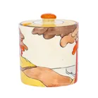 Clarice Cliff Coral Firs Preserve Pot