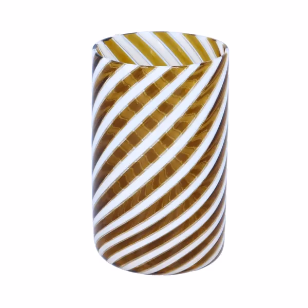 Venini Style Cylindrical Glass Vase