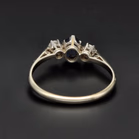 18ct White Gold Sapphire & Diamond Ring