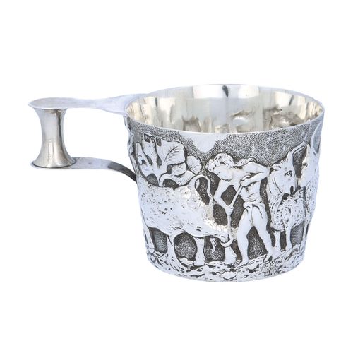 Rare Heavy Edwardian Silver Cup image-1