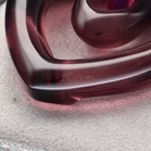 Lalique Heart Pendant in Purple Glass
