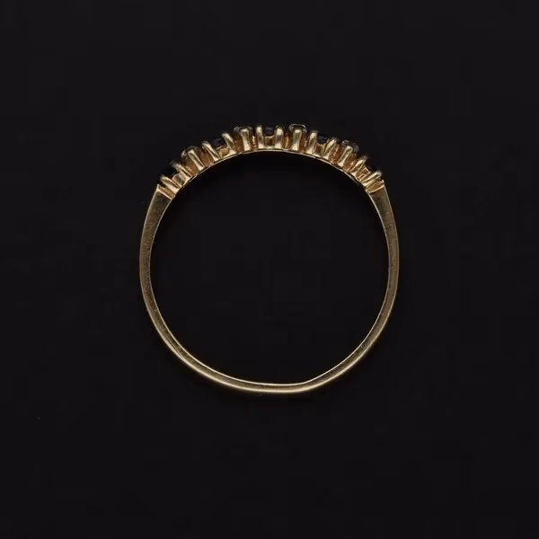 Gold Sapphire Diamond Ring