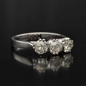 18ct Gold Old Cut Diamond Ring