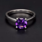 Platinum Amethyst Ring