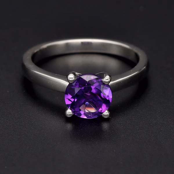 Platinum Amethyst Ring