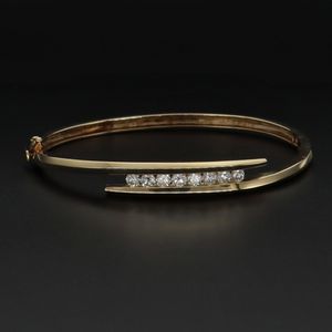 14ct Gold and Diamond Bracelet