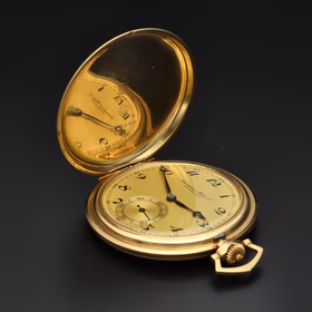 Vintage IWC 14ct Gold Full Hunter Pocket Watch