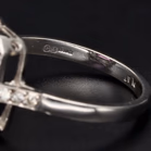 Platinum Pink Sapphire and Diamond Ring