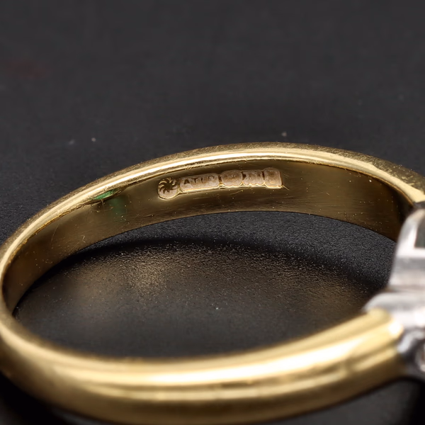 18ct Gold Emerald and Diamond Ring