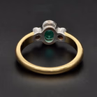 18ct Gold Emerald and Diamond Ring