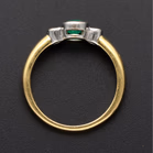 18ct Gold Emerald and Diamond Ring