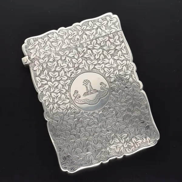 Engraved Silver Card Case