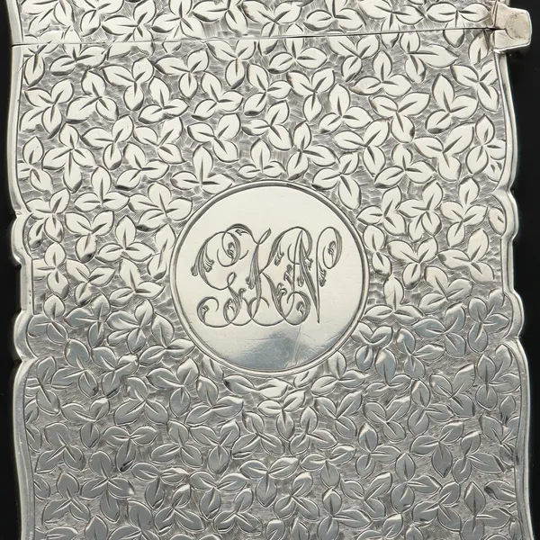 Engraved Silver Card Case