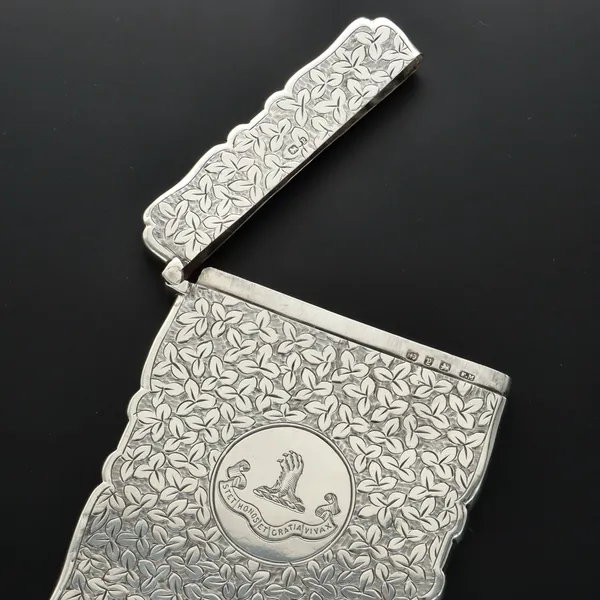 Engraved Silver Card Case