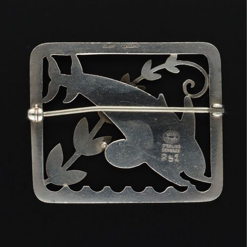 Silver Dolphin Brooch by Arno Malinowski image-4