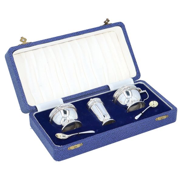 Vintage Sterling Silver Cruet Set
