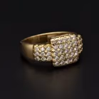 18ct Yellow Gold & Diamond Ring