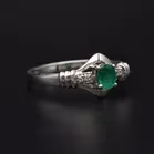 14ct Gold Emerald  Diamond Ring