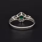 14ct Gold Emerald  Diamond Ring