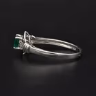 14ct Gold Emerald  Diamond Ring