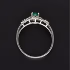 14ct Gold Emerald  Diamond Ring