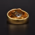 18ct Gold Diamond Snake Ring
