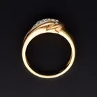18ct Gold Diamond Snake Ring