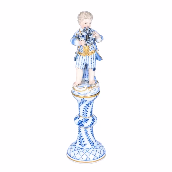 19th Century Meissen Porcelain Boy