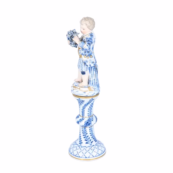 19th Century Meissen Porcelain Boy