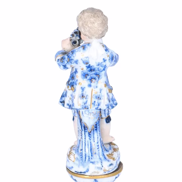 19th Century Meissen Porcelain Boy
