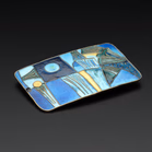 Large Silver and Enamel Four Seasons Spring Brooch