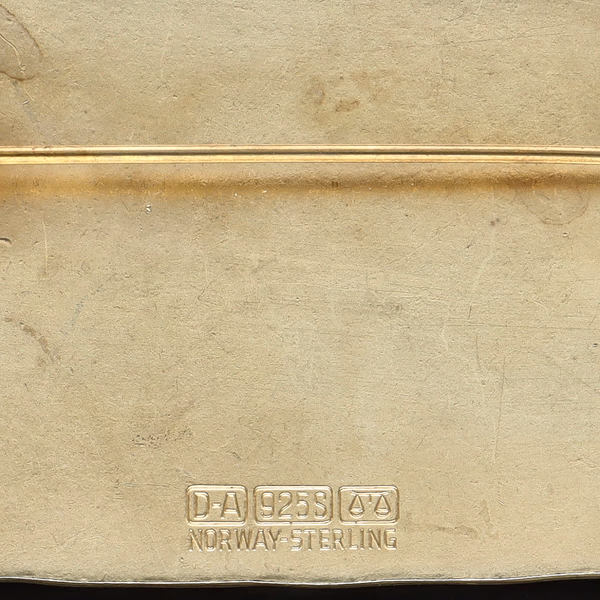 Large Silver and Enamel Four Seasons Spring Brooch