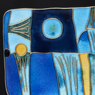 Large Silver and Enamel Four Seasons Spring Brooch