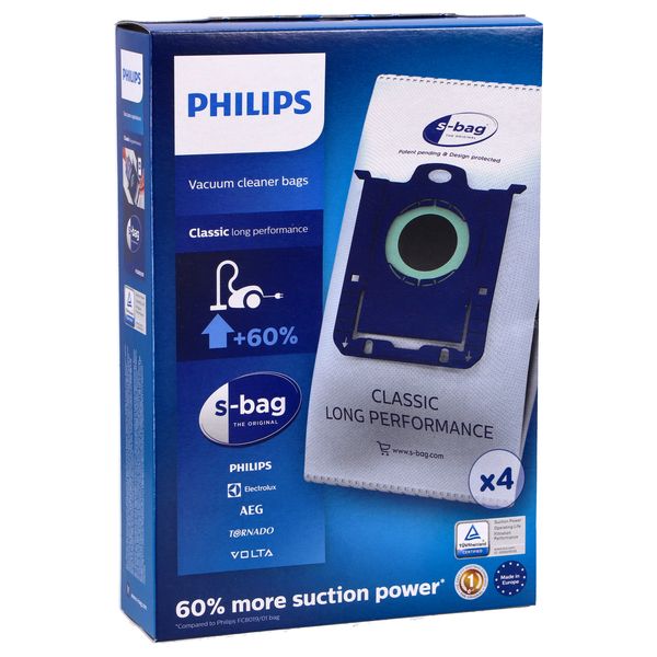 Philips S-bag Stofzuigerzakken FC8021/03 4 stuks